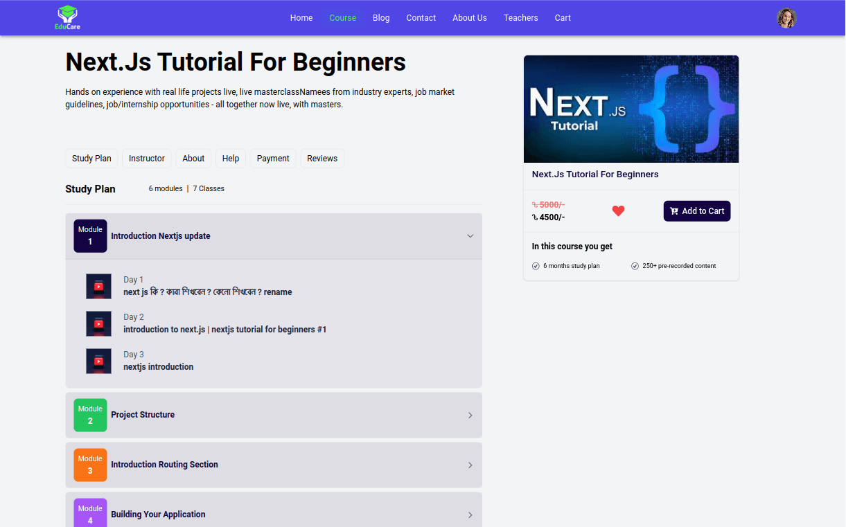 Online Learing Mnanagent System